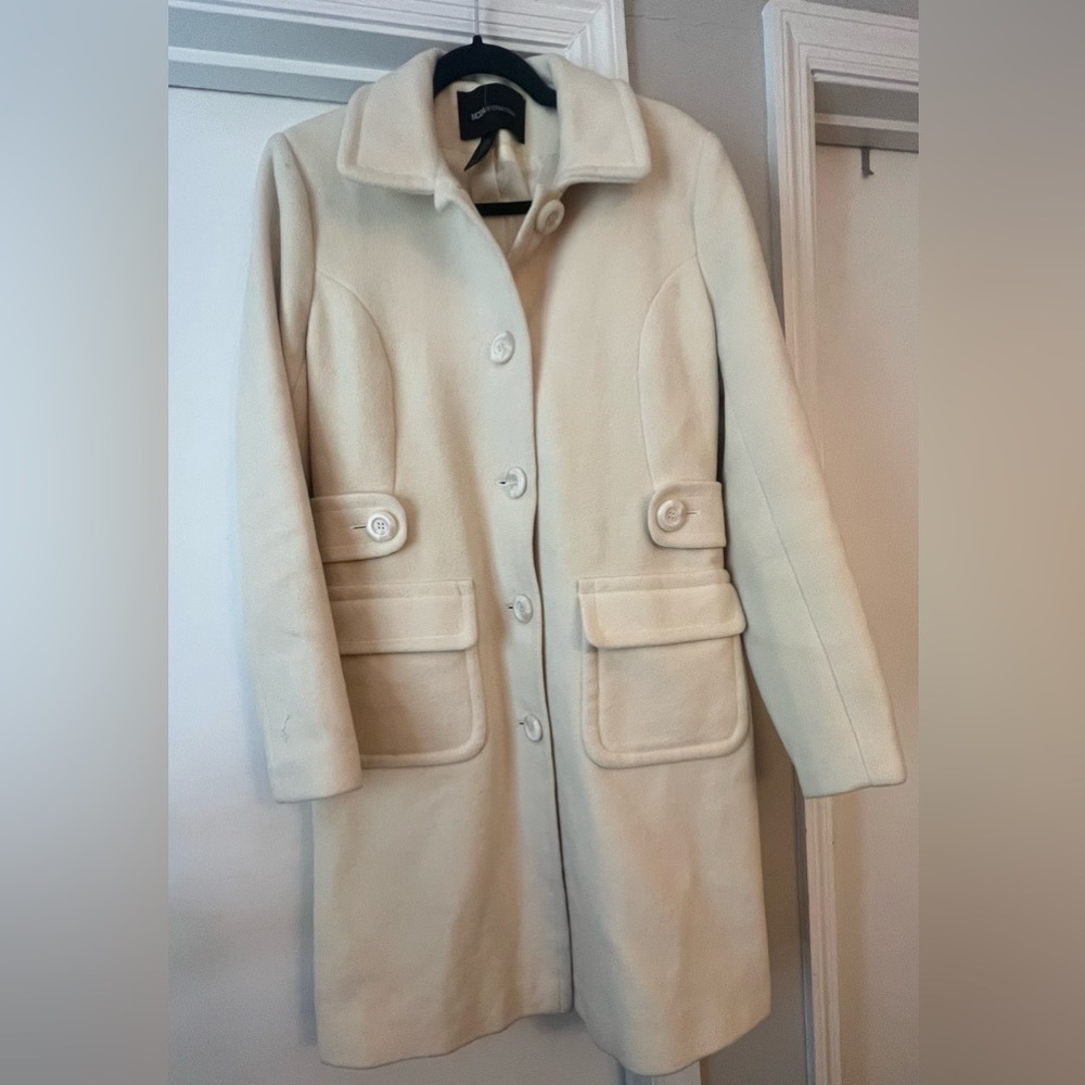 Moda International Cream Wool Coat
